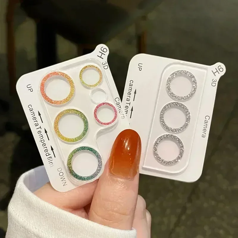 Pelindung lensa kamera berlian berkilau Bling untuk Samsung Galaxy S22 Ultra S23 Plus S23Ultra S23Plus penutup penuh kaca Tempered