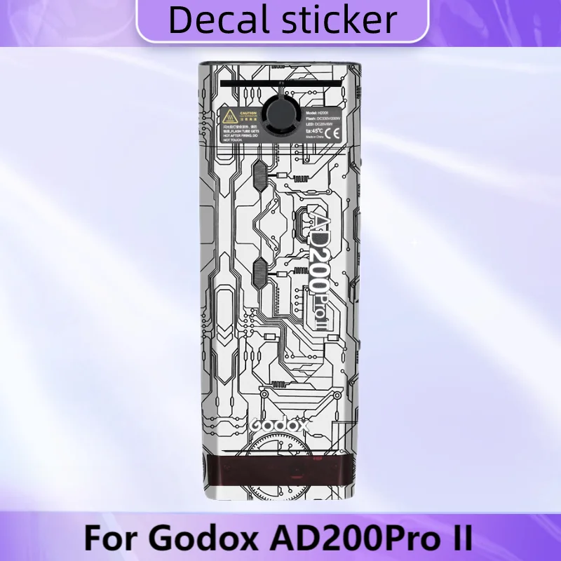 

For Godox AD200ProII AD200Pro II Decal Skin Pocket Flash Vinyl Wrap Film Protector Coat AD200 Pro II