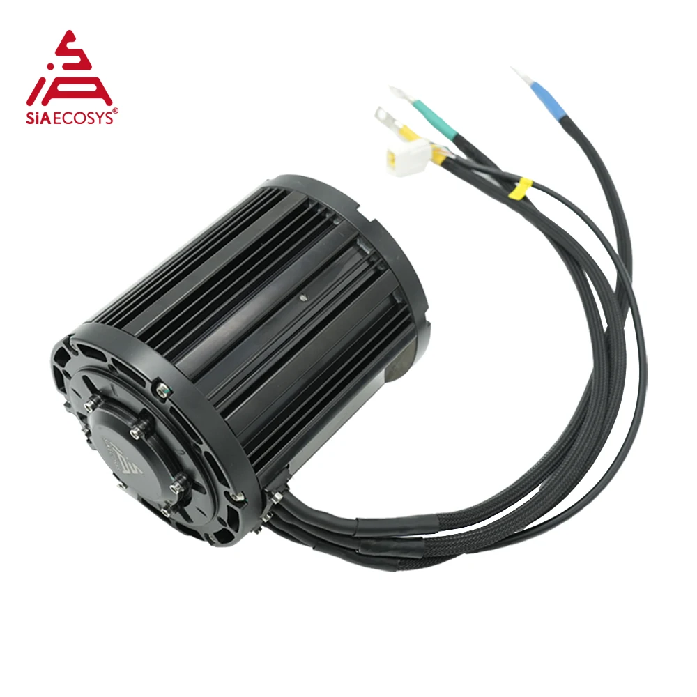 QS MOTOR 6000W Mid Drive Motor D138A-100 PMSM 72V Hall Version High-efficiency for Electric Motorcycle Scooter