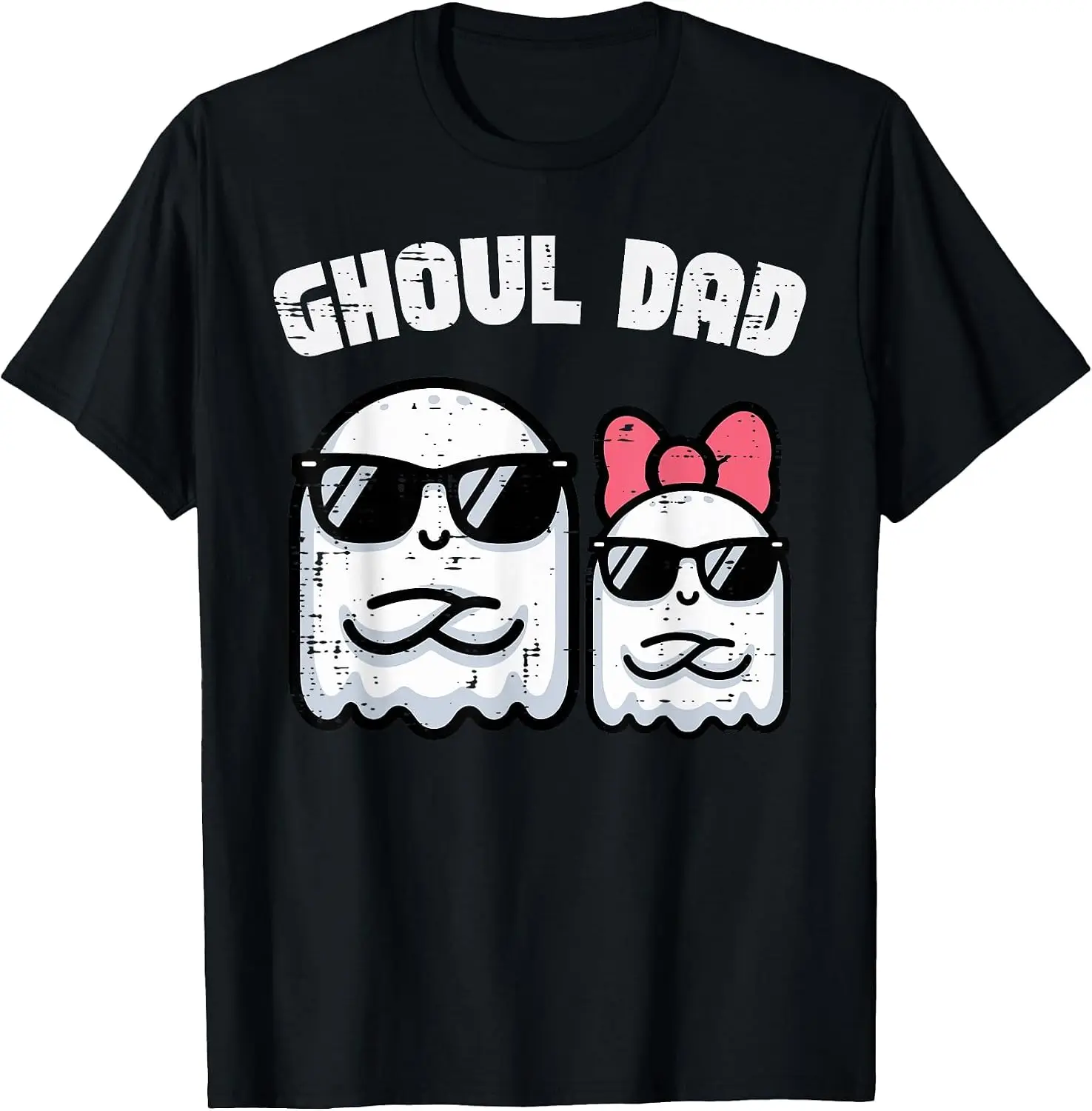 Ghosts Ghoul Dad Daddy Papa Father Costume Men T-Shirt Stylish, Breathable, 100% Cotton Short-Sleeve Tee With Fun, Humorous