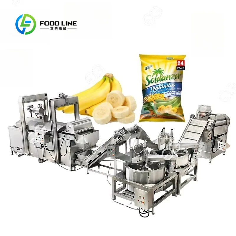 Commercial Plantain Snacks Fryer Customized Small Scale Deep Fryer Fried Banana Chips Machine Food Production Line High Quality