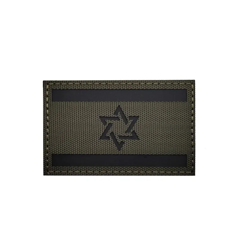 Jewish Star of David Hook and Loop National Country\'s Flag Emblem Badge Applique Israel Flag Tactical Military Armband Patches