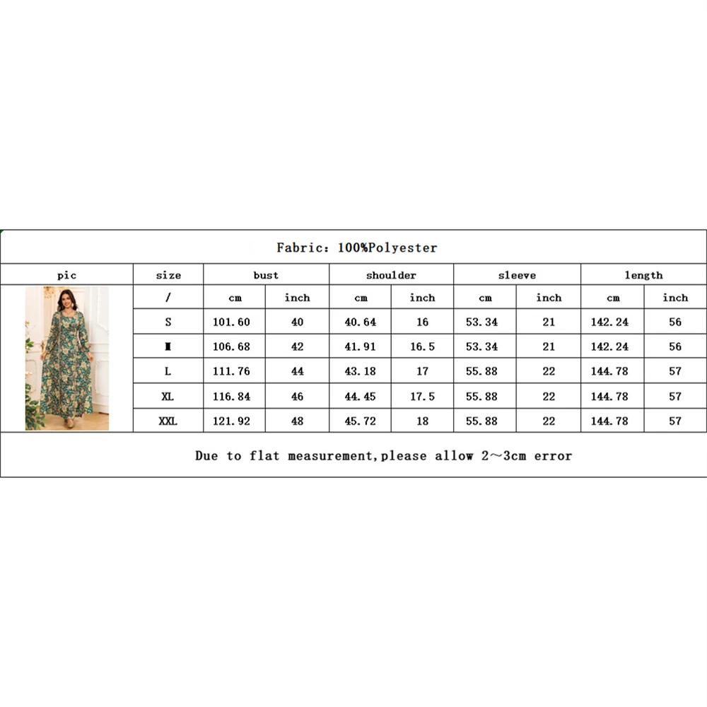 Ramadan Eid musulman Abaya pour femmes robes de soirée arabe longue Robe fleur imprimé caftan Islam Jalabiya robes