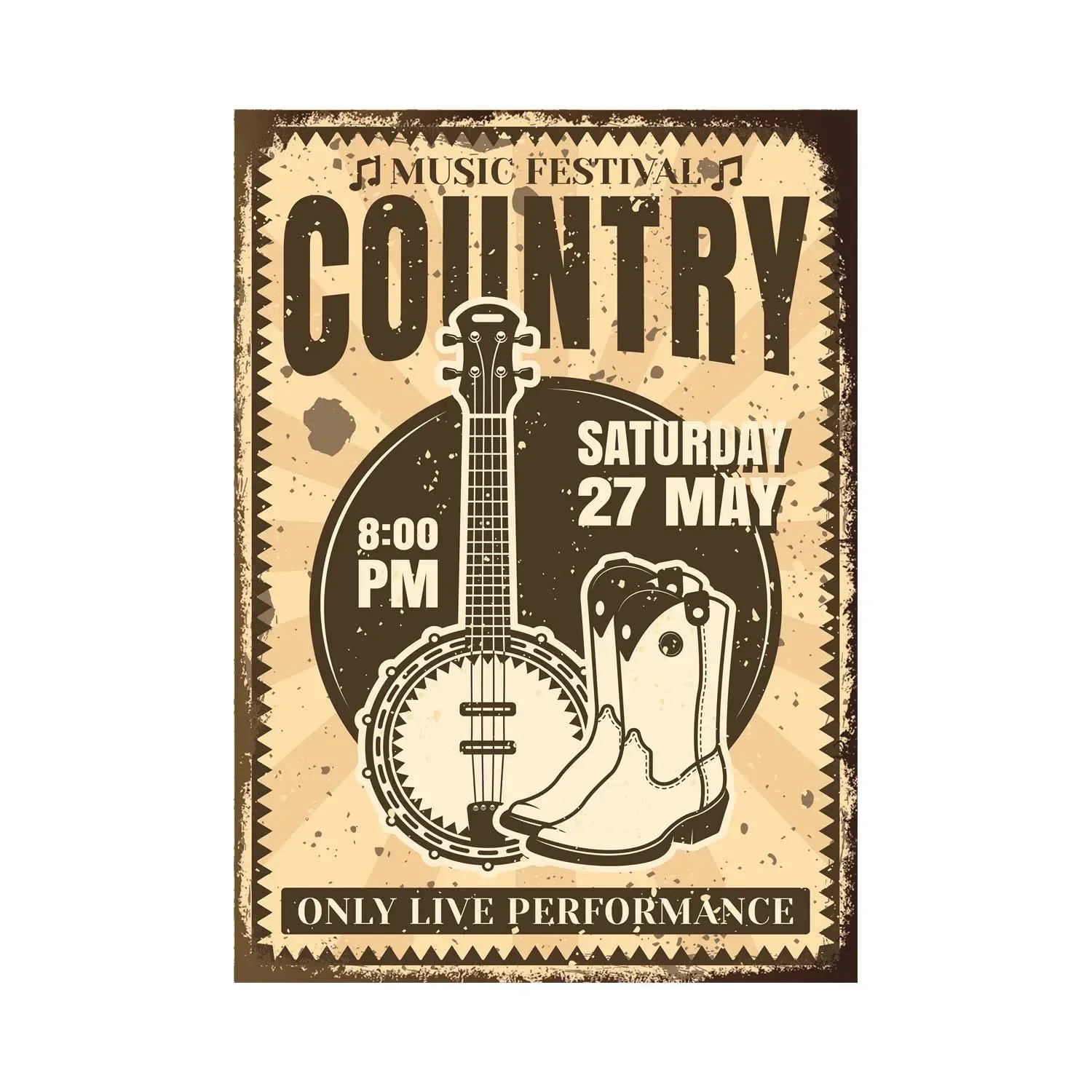 1Pc Vintage Rockmus… - image