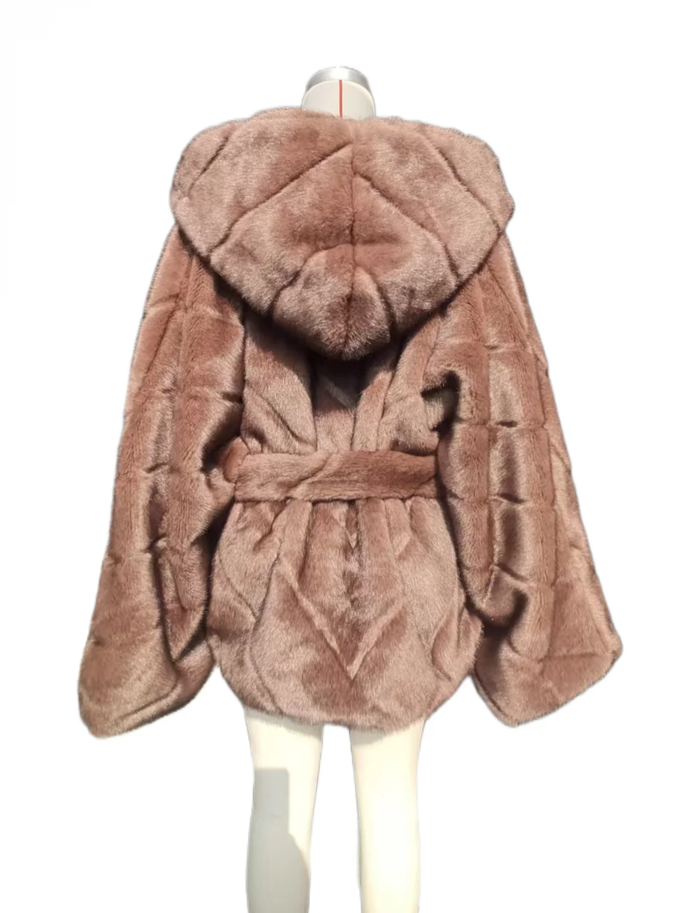 Hot Sale Of High Quality Faux Fur Coat Warm And Comfortable Hooded Short Faux Mink Coat For Women