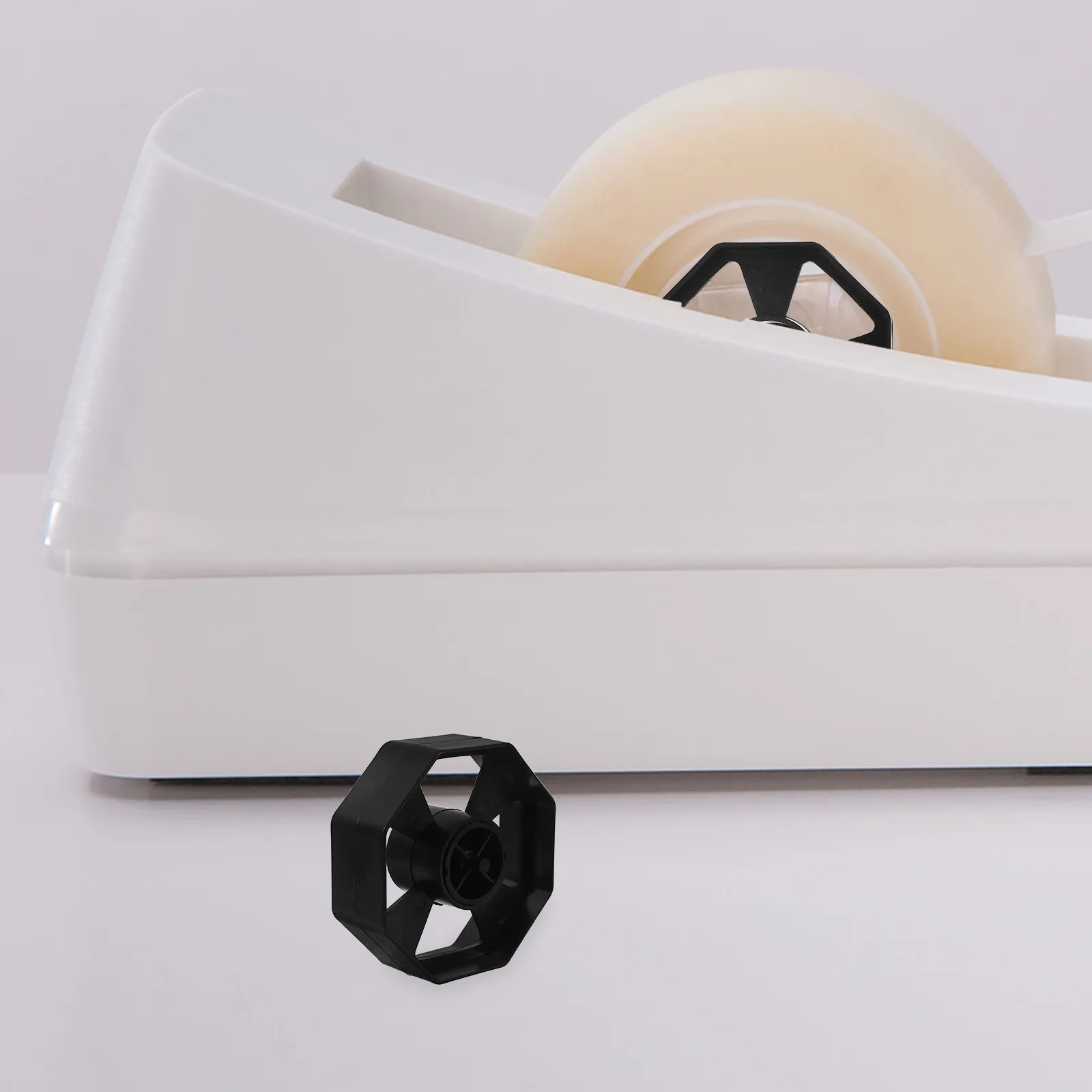 Desktop Tape Dispenser Rolling Wheel Smooth Adhesive Tape Holder Replacement Parts for Office Use