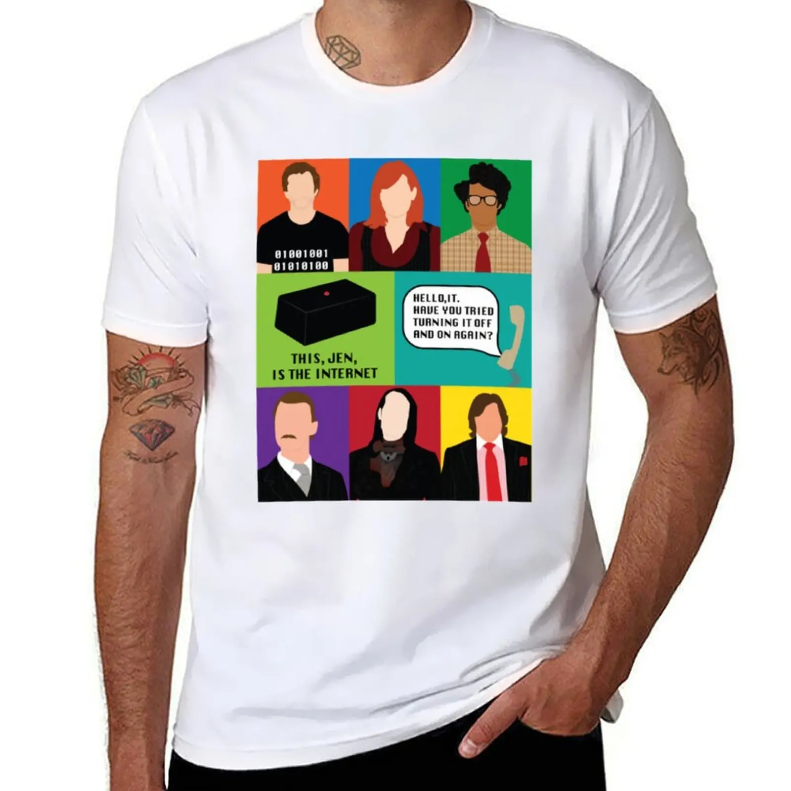 

The It Crowd Funny T-Shirt men t shirt cotton 100% man t shirts cotton T-Shirt