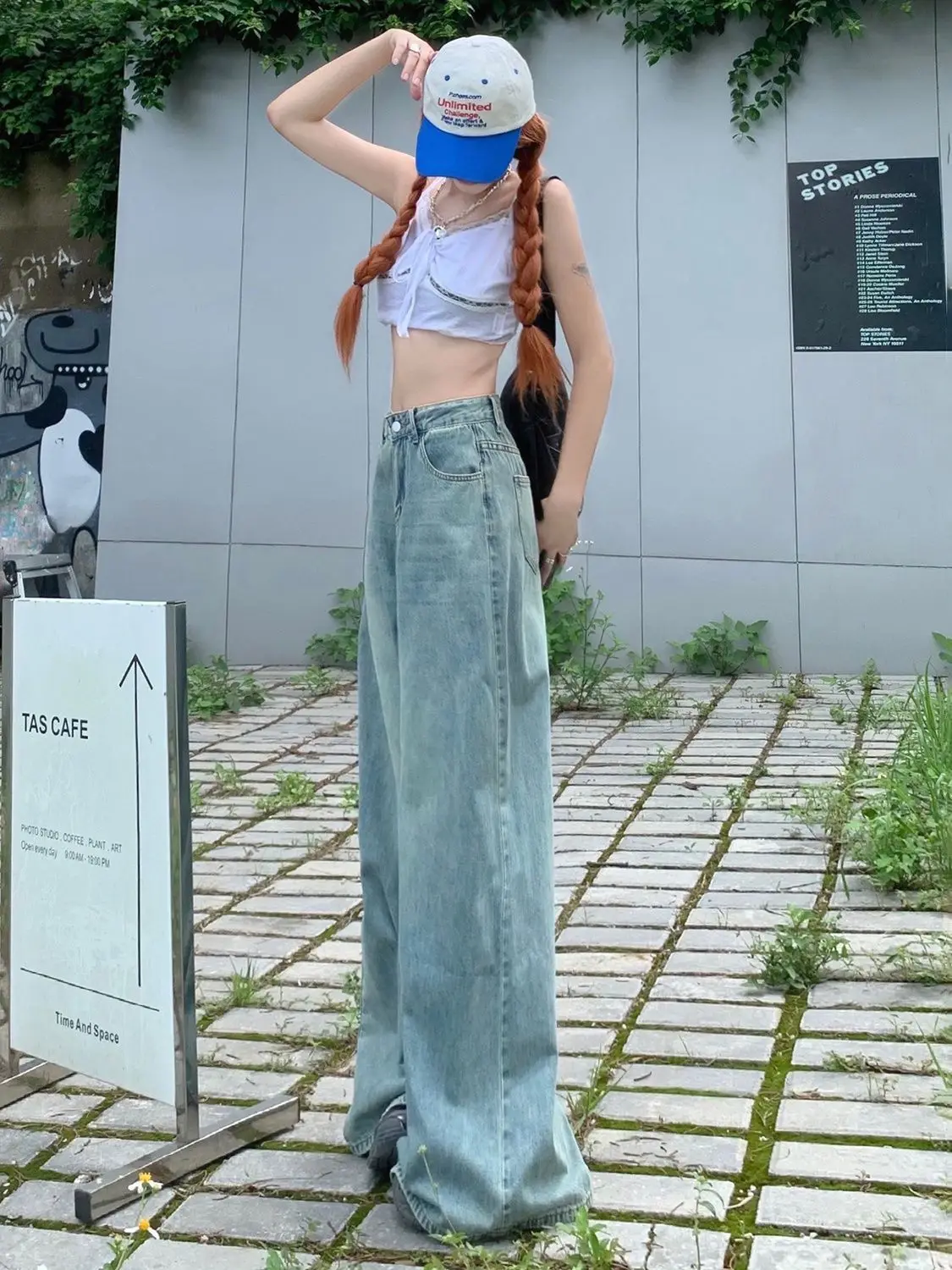 

Ripped Jeans Woman Studded Chain Sequin Pearl Beaded Punk Emo Goth Alternative Subculture Stylish Hip Popular Glamour