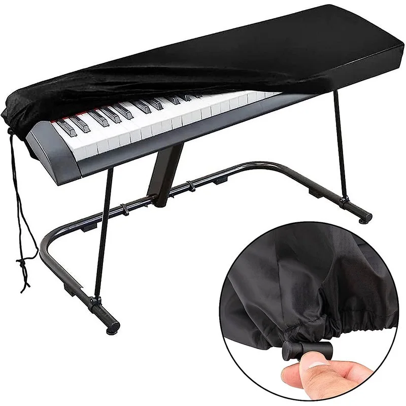 

61/88Key Digital Electronic Piano Cover Drawstring Fully Closed Keyboard Dustproof Breathable Cover Musical Instrument Accessory