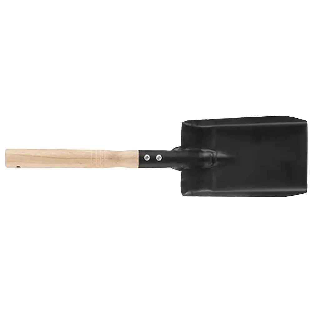 

Heavy Duty Shovel for Digging and Planting Compact Lightweight Soil Snow Ash Remover with Comfortable Wood Handle