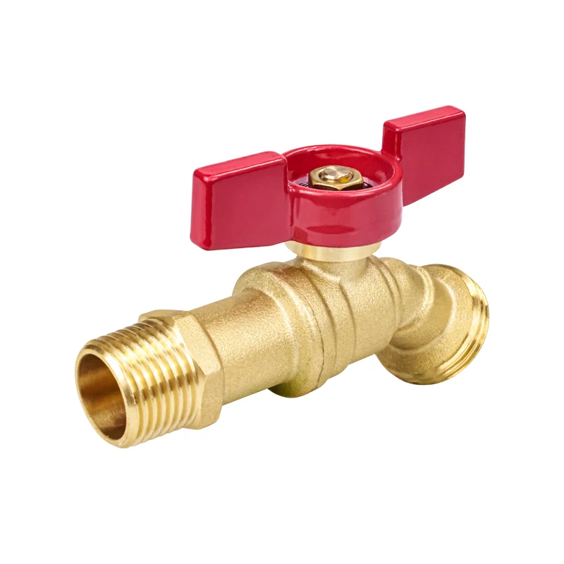 TMOK 나비 황동 물 수도꼭지, 와인 탱크, 야외 정원 물 수도꼭지, 1/2 인치 회전 방향 표시