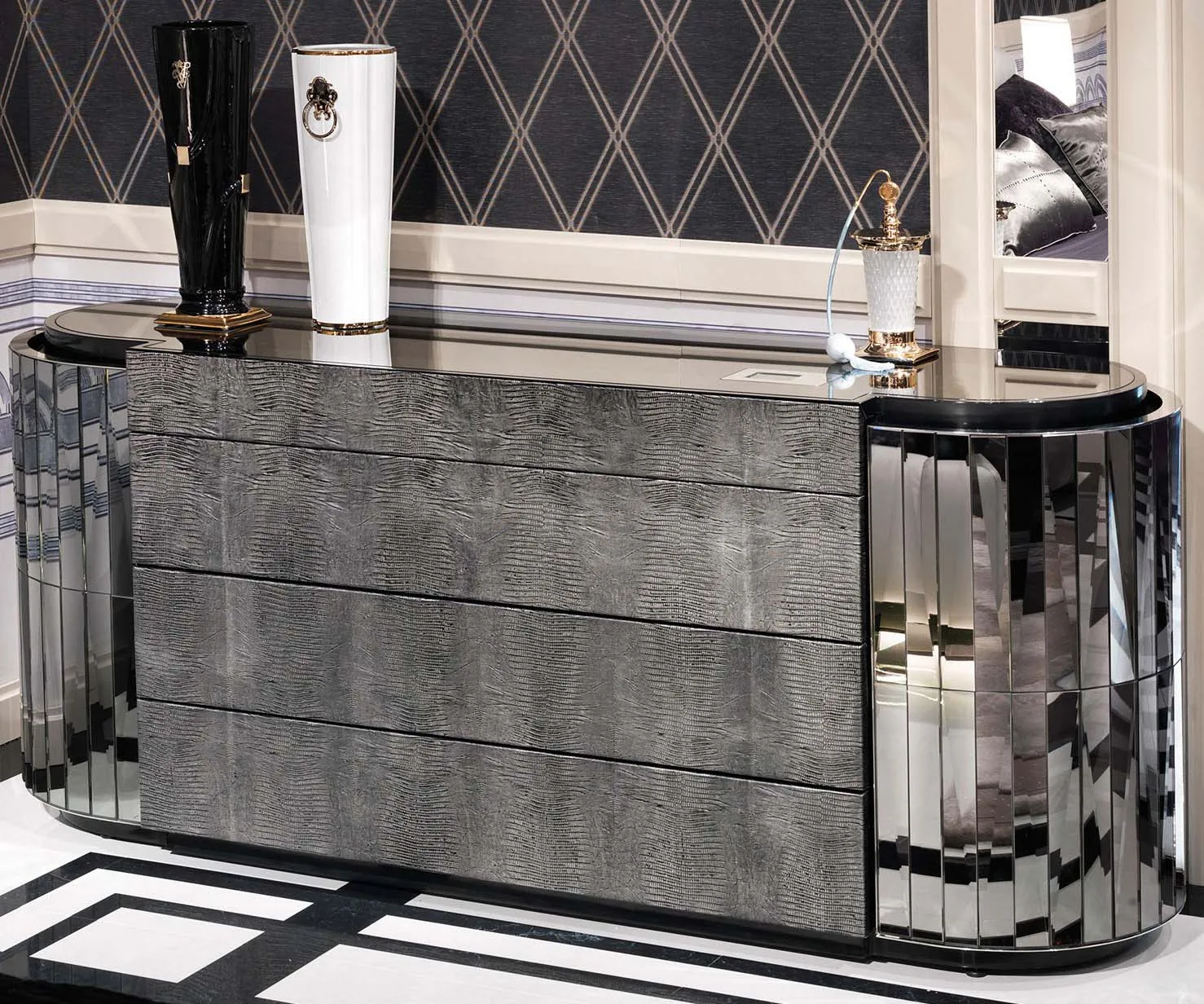 Italian  Design Modern Furniture Cabinet Decorative Cabinet for Villa Hotel Living Room Home