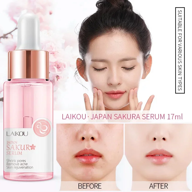 Japan Sakura Rimpel Verwijderaar Gezicht Serum Crème Anti-Aging Vervagen Fijne Lijntjes Lift Verstevigende Vitamine C Whitening Verjonging Huidverzorging