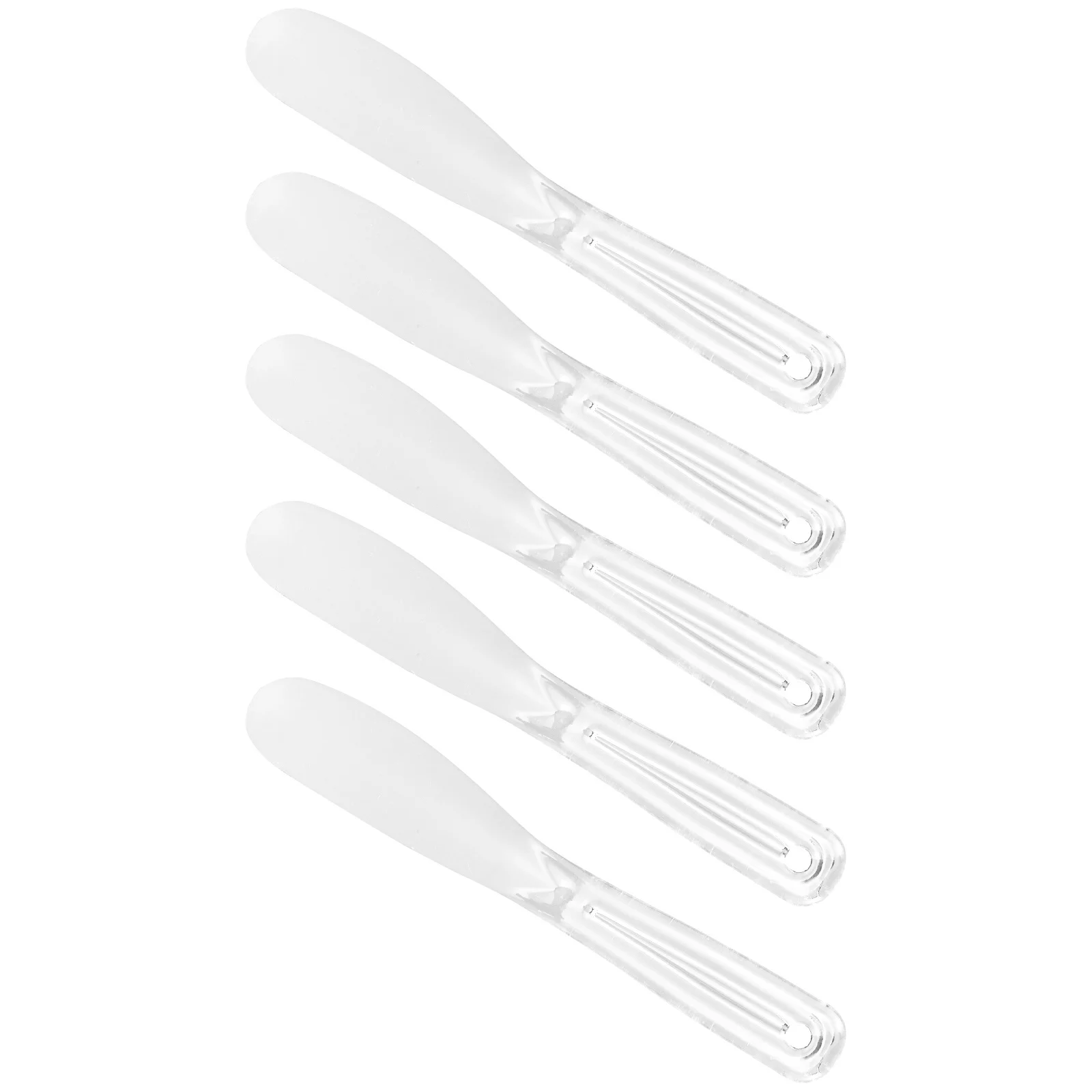 ช้อนผสมมาส์กหน้า 5 ชิ้น ช้อนสปาตูล่าสำหรับผลิตภัณฑ์บำรุงผิว ช้อนตักครีม ช้อนทาหน้ากาก ช้อนครีมบำรุงรอบดวงตา