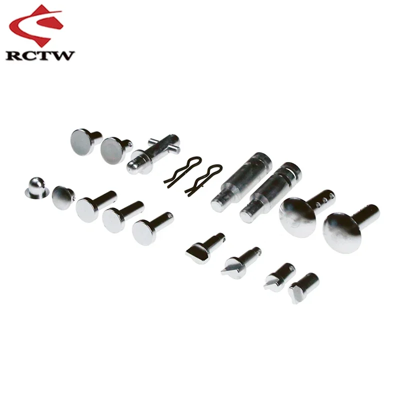 دبوس هيكل معدني باستخدام الحاسب الآلي أو خزان الوقود أو غطاء الترس أو لوحة حماية سفلية أو دبوس جناح لـ 1/5 HPI ROFUN ROVAN KM BAJA 5B 5T 5SC