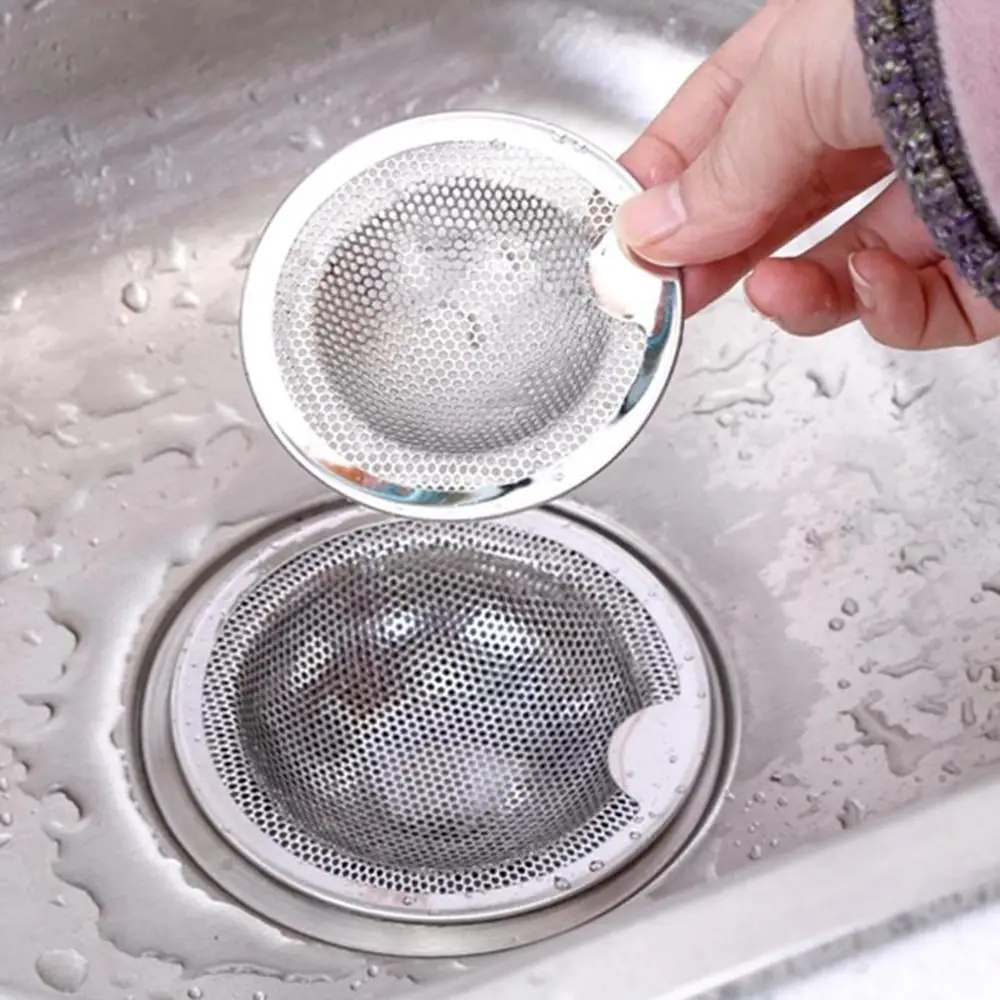 Kitchen Shower Bathtub Stainless Steel Sink Strainer Mesh Trap Drain Filter