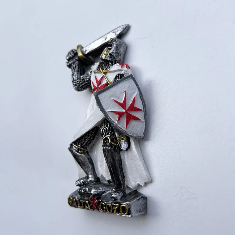 

Maltese soldier beheaded, 3D refrigerator magnet, cultural tourism souvenir relief creative decoration