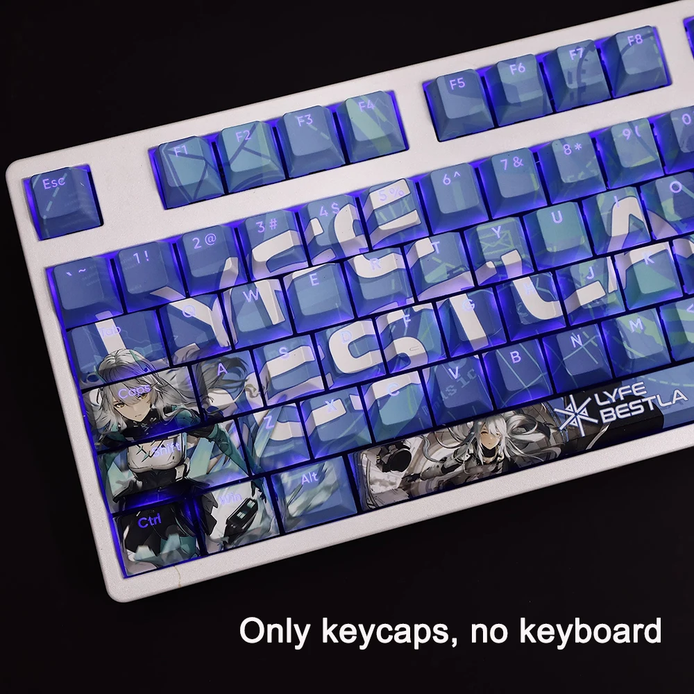 جديد كسر الثلج: منطقة الترفيه موضوع Keycap 108 مفتاح PBT الحرارية التسامي لوحة المفاتيح الميكانيكية الكرتون أنيمي لطيف لعبة كيكابس