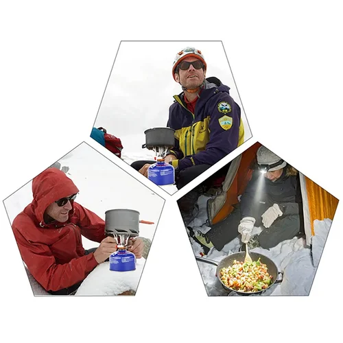 Imagen 2 del producto Utensilios de cocina para exteriores, utensilios de cocina para acampar, suministros ligeros para acampar, material de aleación de aluminio duro, equipo para acampar al aire libre