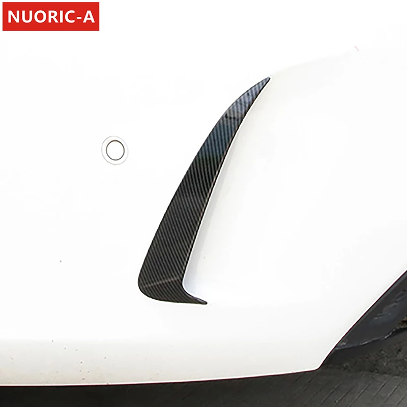 

For Mercedes Benz C Coupe C205 2015-2019 Car Rear Side Body Trim Stickers Splitter Spoiler Air Knife Decoration Auto Accessories