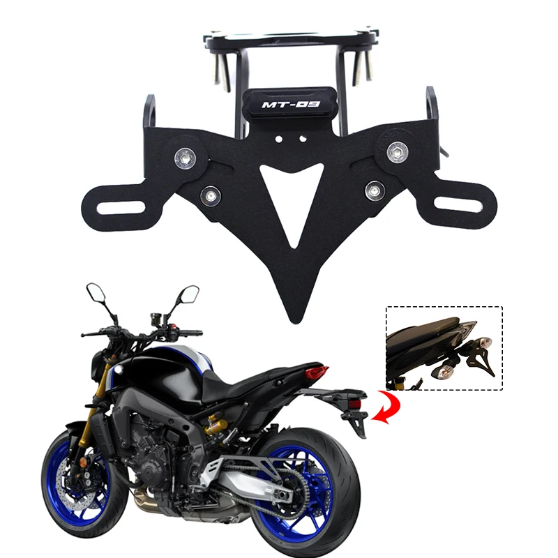 

For YAMAHA MT09 MT 09 Motorcycle License Plate Holder Fender Eliminator Registration Bracket MT-09 2021-2022 Accessories