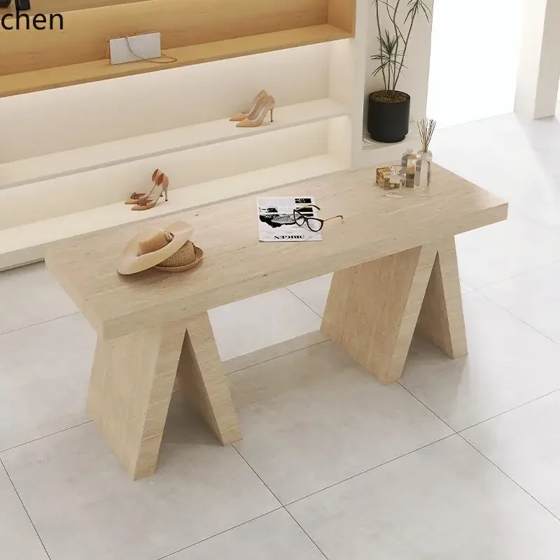 DSA Women's Clothing Store Shoe and Bag Store Imitation Travertine Water Table Jewelry Middle Display Nakajima Table