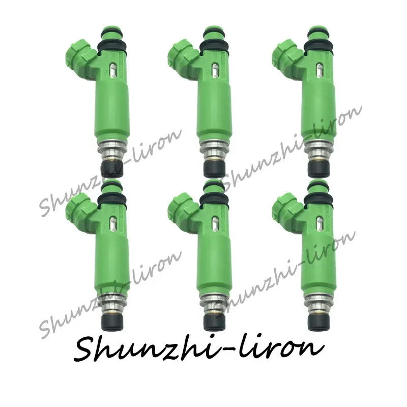 6pcs Fuel Injector OEM 195500-3170 1955003170 MD332733 for Mitsubishi Montero Sport 3.0L 6G72 1998-2003