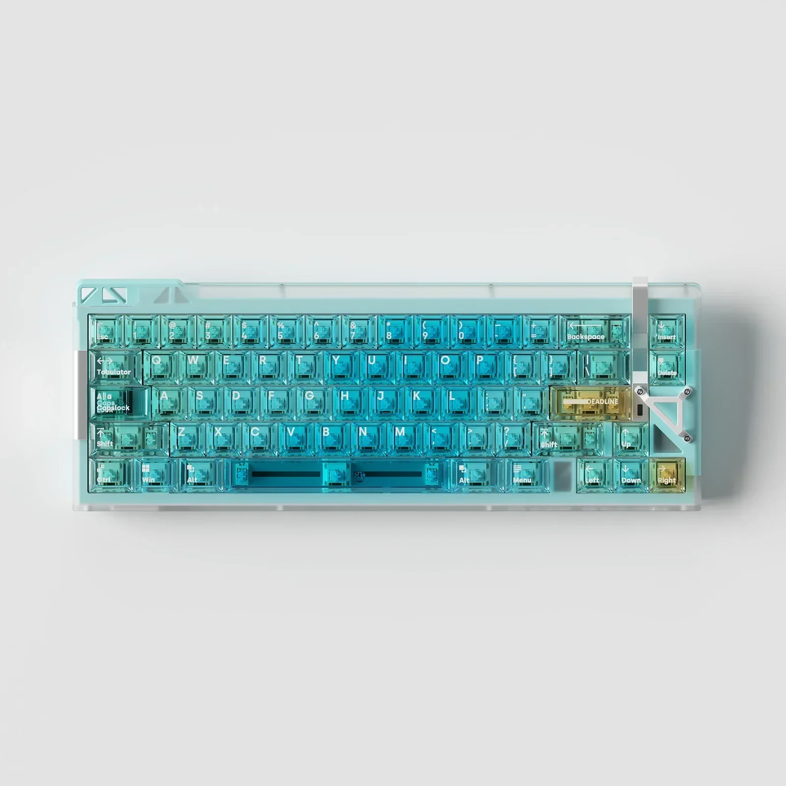 DEADLINEstudio AIRWAVE Mechanical Keyboard Keycaps Gradient Blue Transparent Keycap Ergonomics Transmission PC Gamer Accessories