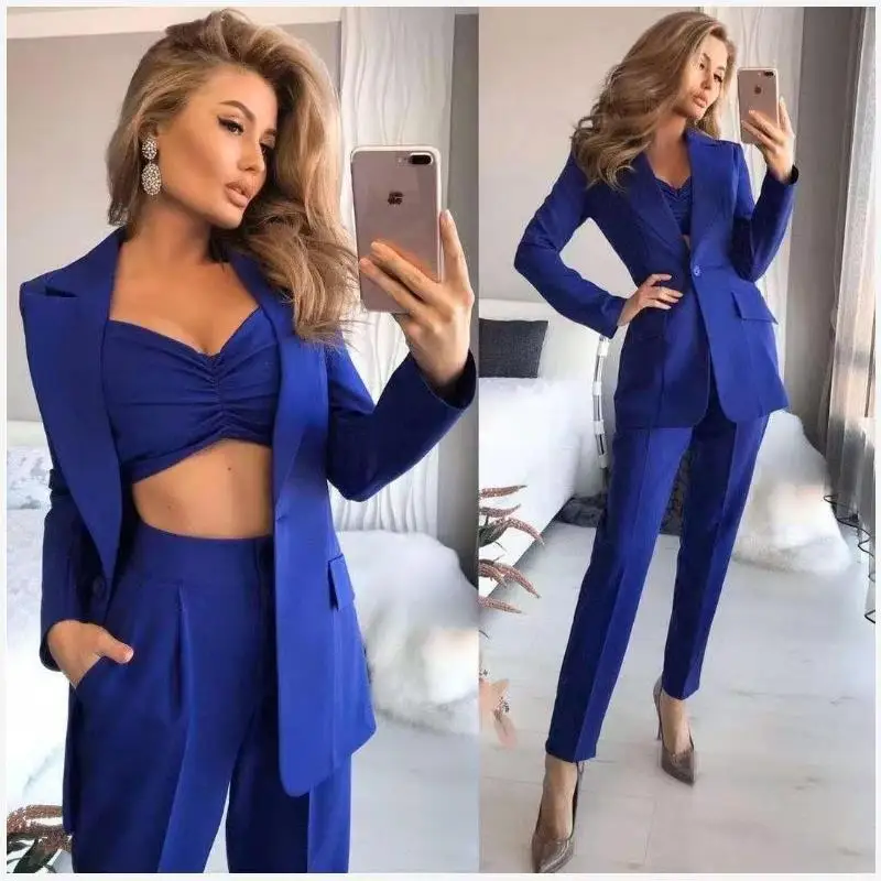 

Женский комплект из трех предметов, длинный све, свободный крой, цветная блузка, длина миди, ансамбль Faion, полиэфирная ткань, весенний сезон