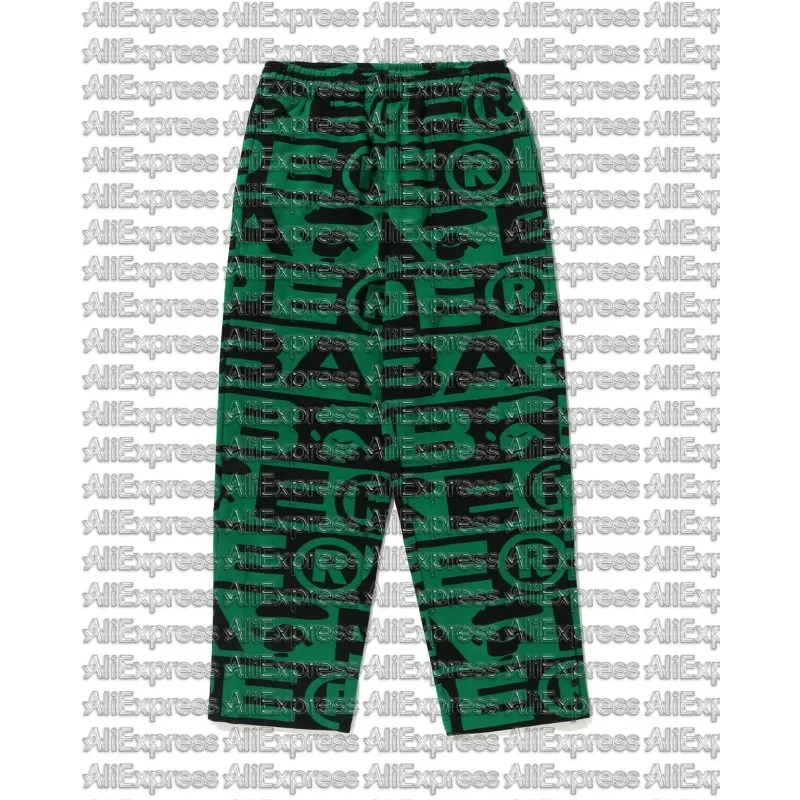 2026 Spring Summer Hot Selling New Fashion Trend Personalized Printed 3D Green Loose Pants Men and Women Casual Sports Pants