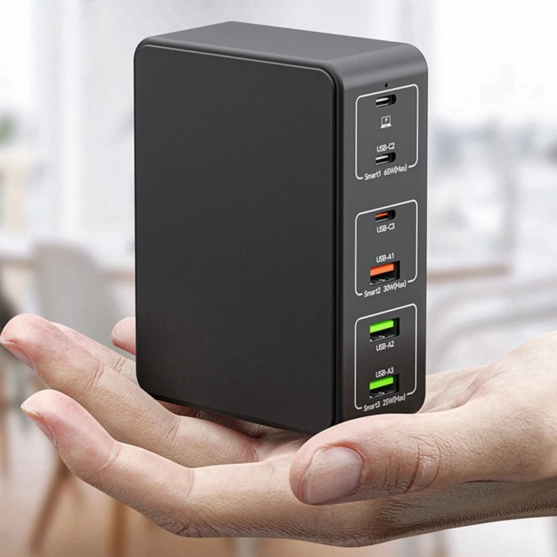 رأس شاحن كمبيوتر محمول متعدد المنافذ متعدد المنافذ بشحن سريع USB عالي الطاقة