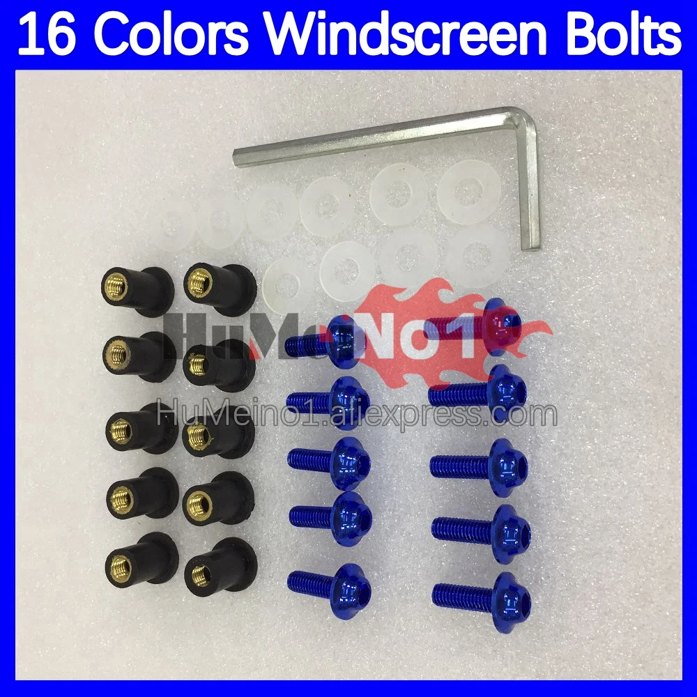 31pcs Motorcycle Windscreen Bolts For YAMAHA YZFR3 YZF-R3 R 25 YZFR25 YZF R3 R25 19 20 21 2019 2020 2021 Windshield Screws Nuts