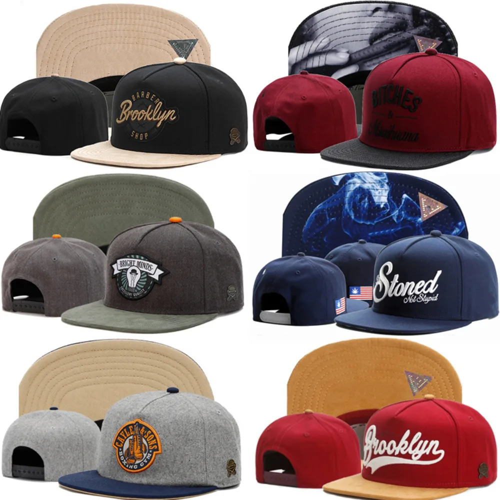 Snapback Hats for Men Hip Hop Style Hats Solid Baseball Hats Adjustable Snapback Cap Flat Brim Baseball Caps