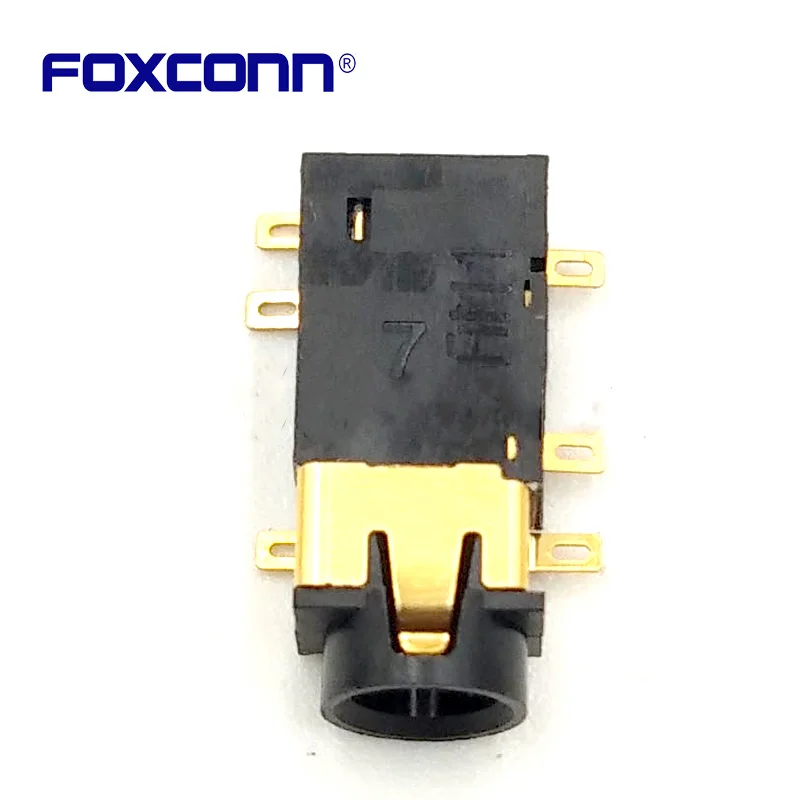 

Foxconn JAM3335-F44-7F-W SMD Sinker type Earphone audio Socket 6PIN