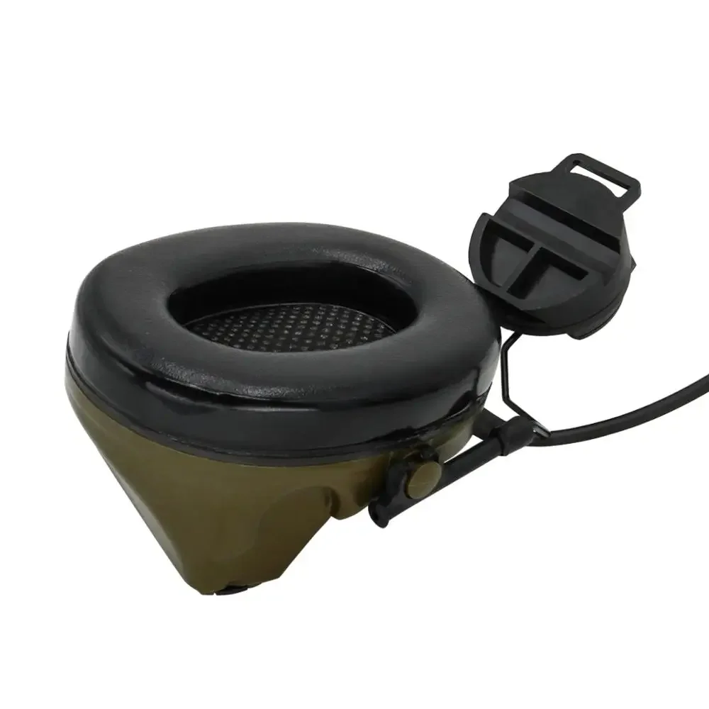 TacticalCII Capacete Suporte Versão Fones de ouvido Captador Redução de Ruído Proteção auditiva Fone de ouvido tático FG + U94 ken 2 pinos ptt