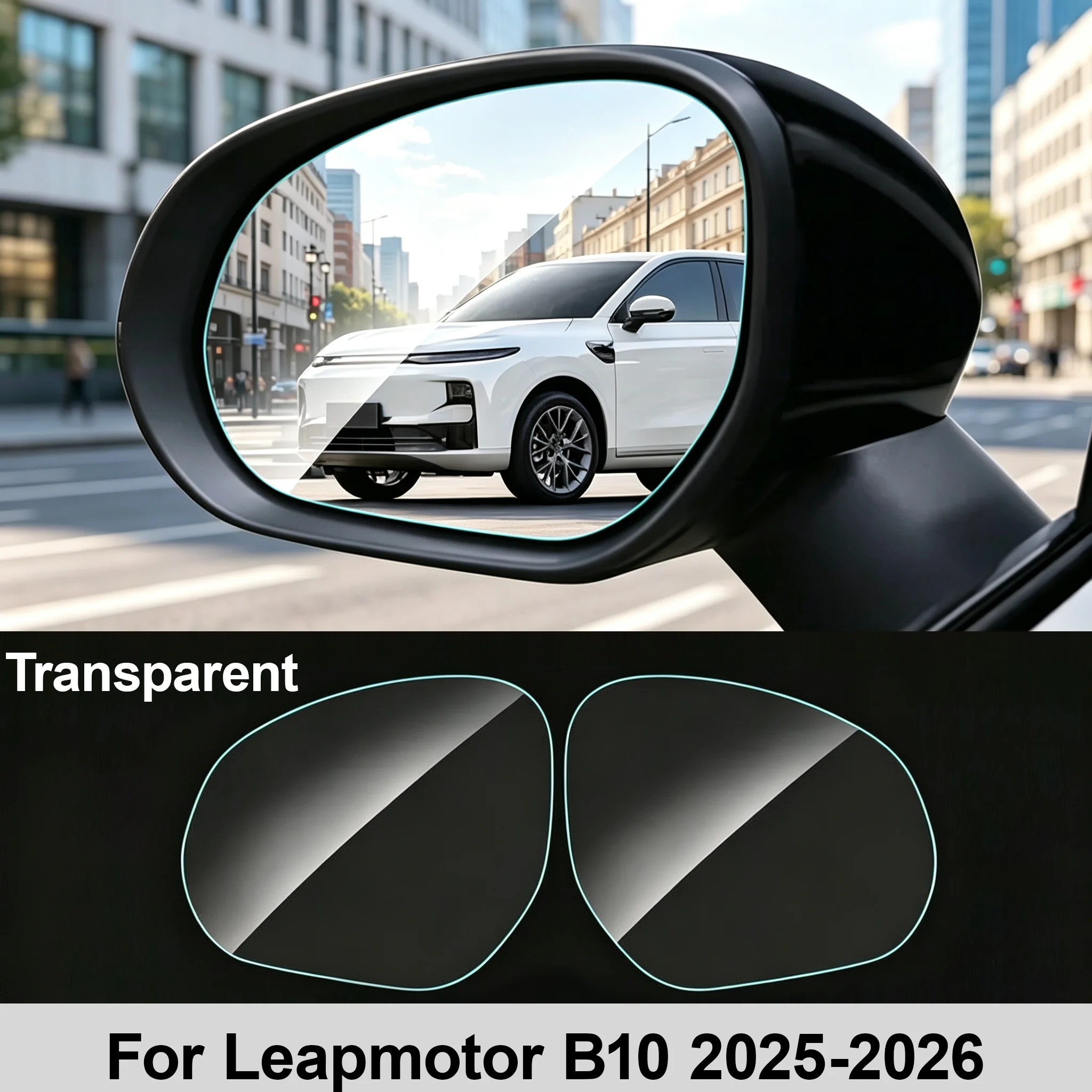 Für Leapmotor B10 2025-2026 Scheinwerfer Rücklicht B-Säule Rückspiegel TPU Schutzfolie PPF Aufkleber Unsichtbare Folie – Detail 3