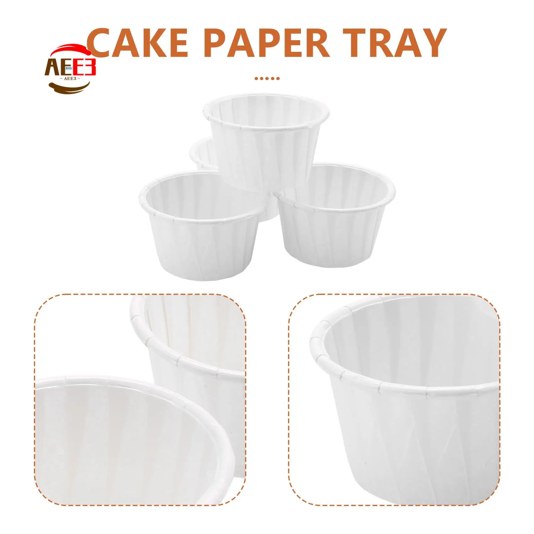 

AEE3-100Pcs Paper Cup Nose Hair Face Hair Removal Wax Bean Container Cake Paper Tray Paper Bowl Melting Wax Ice Cream Organizer