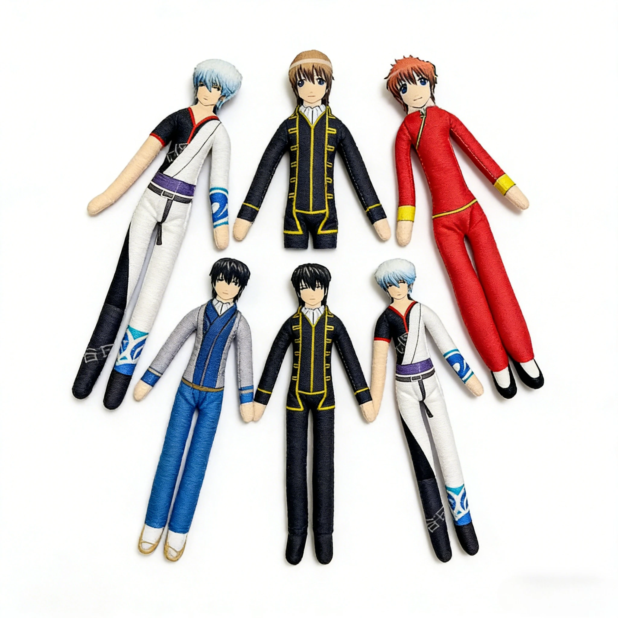 

Плюшевая кукла для косплея по аниме «Гинтама»: Катсура Котаро, ручная работа, абстрактная, с подвижными суставами, плюшевая фигурка самурая, подарок