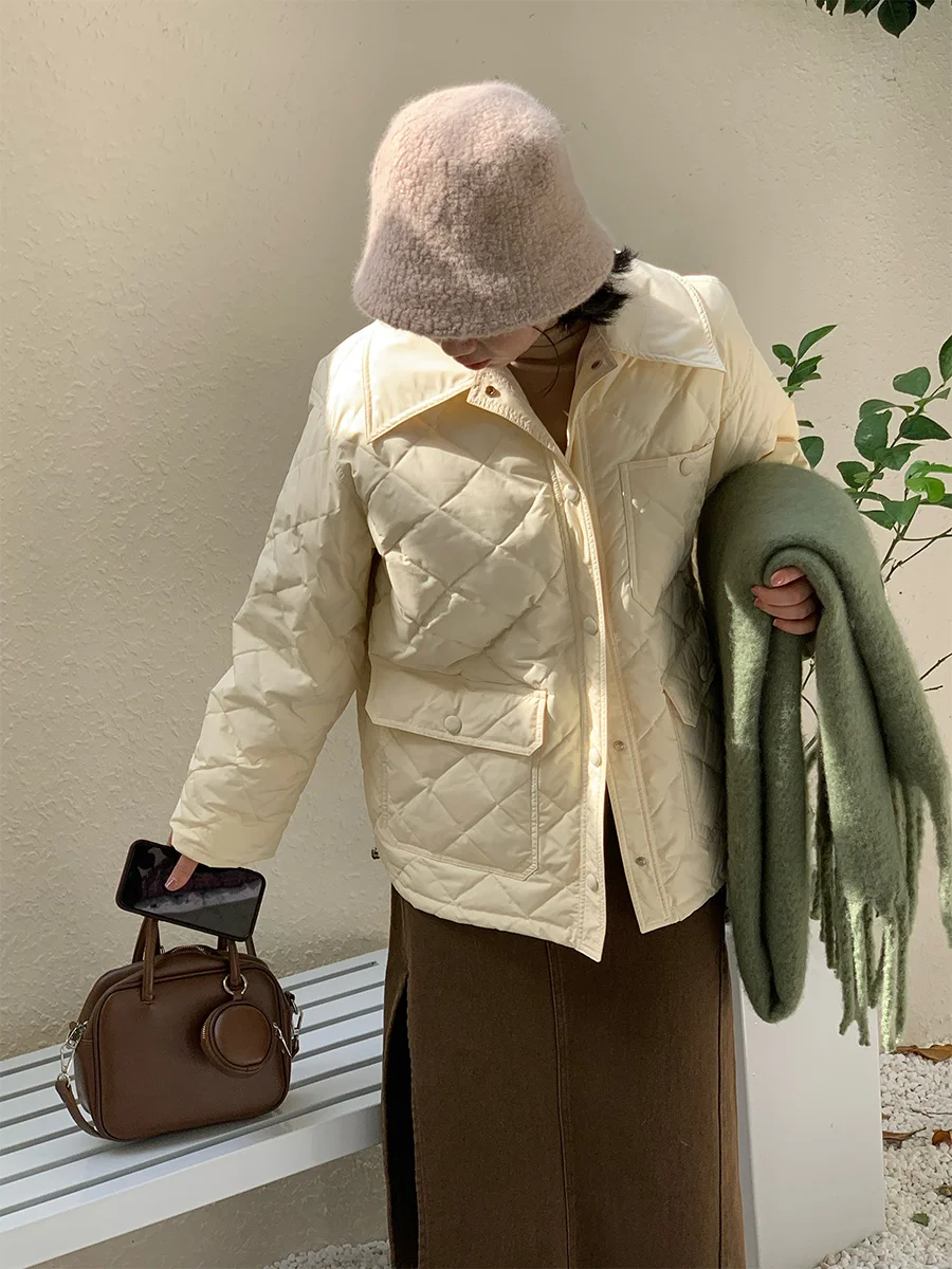 

Утепленная стеганая куртка-пуховик больших размеров в корейском стиле, приталенная, повседневная, весенняя верхняя одежда