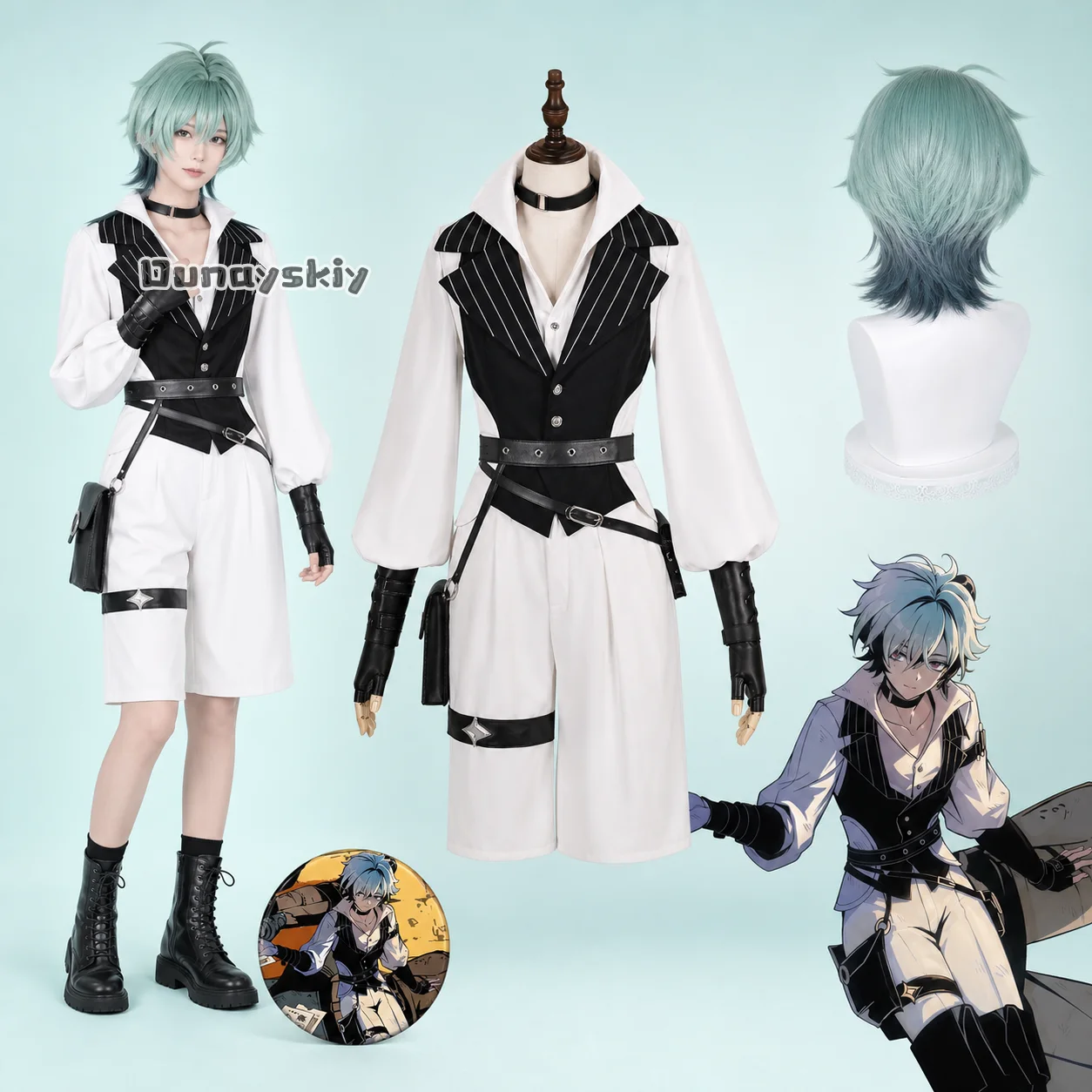 Costume de cosplay Lohen Adventurer, uniforme pour Halloween, carnaval, fête de Noël, jeu de rôle, vêtements, jeu Genshin Impact