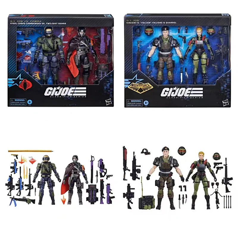 G.I. Joe Classified Series Vincent R. Falcon Falcone & Quarrel Steel Corps Commander Vs. Twilight Guard Action Figures Gift Toys