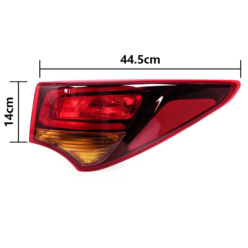 For Hyundai Santa Fe 2017 2018 2019 Rear Bumper Tail Light Stop Brake Lamp Taillights Reverse Lights Signal Light No Bulb