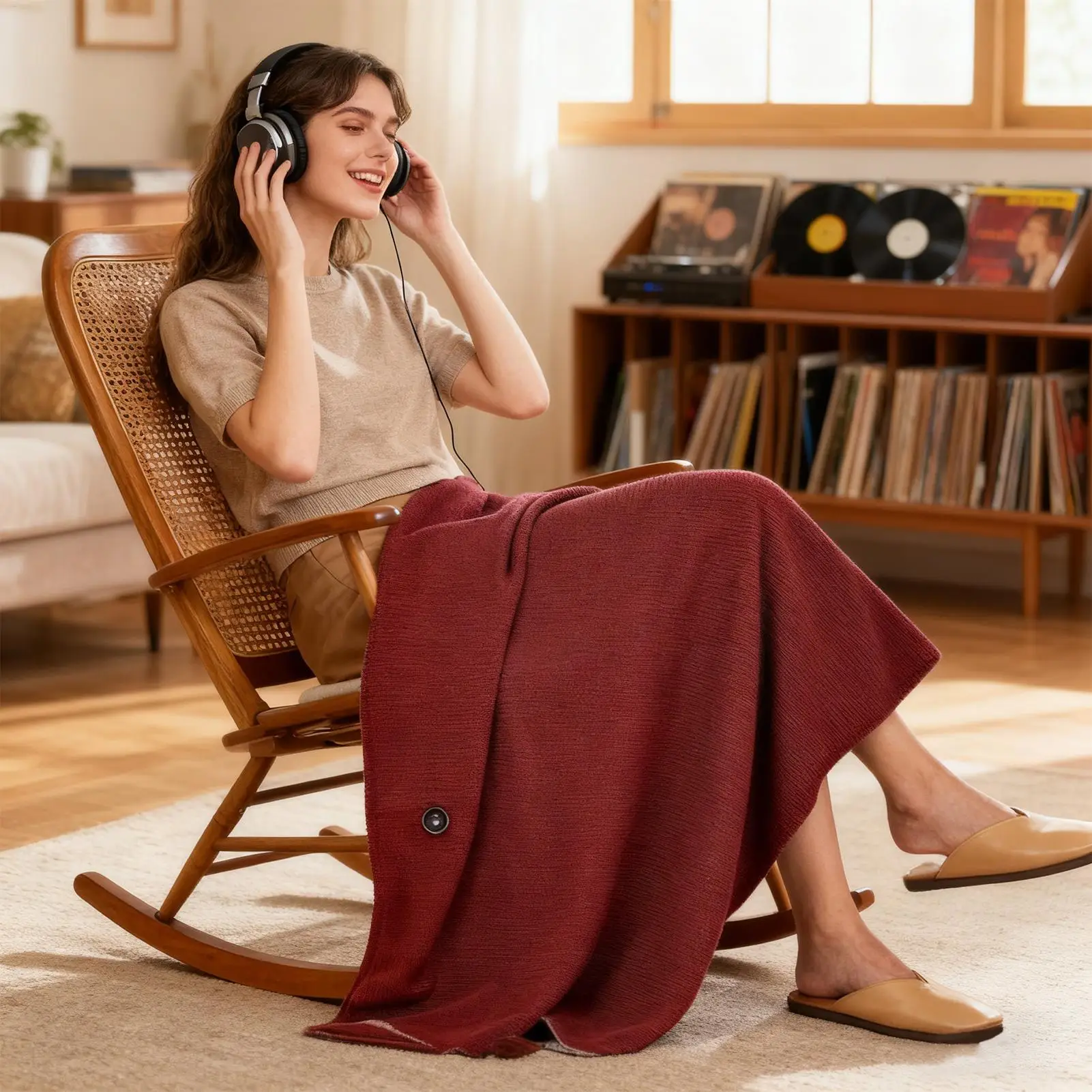 

Heated Blanket - Fast Heating Foldable Shawl, Wearable Electric Blanket for Camping, Travel, Winter, Car, Nighttime, Office Use