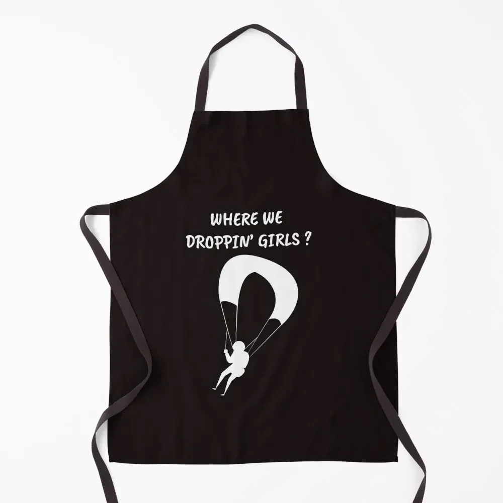 

Where We Droppin' Girls Apron For Women Kitchen Kitchen For Man Kitchen accessories Salon Apron