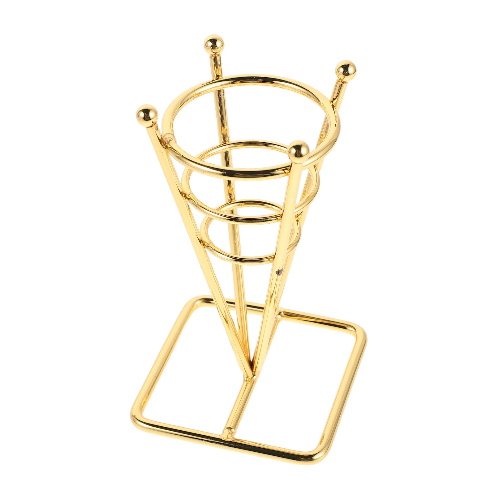 

Металлическая подставка для вафельных рожков из нержавеющей стали, многоразовая подставка для десертов для кондитерских, пекарен и магазинов мороженого