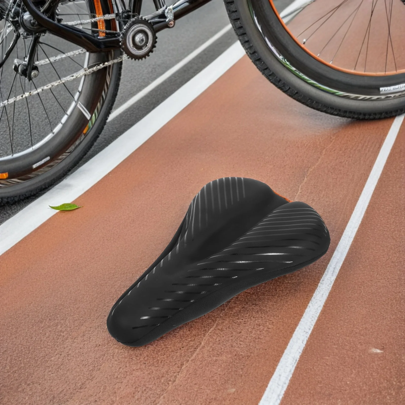 Mountain Bike Seat Cushion Waterproof Silicone Gel Padded Saddle Cover Comfortable Bicycle Seat for Outdoor Indoor