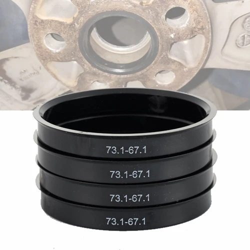 4 Uds. Centro de orificio de rueda de coche con anillo centado de cubo 66,6-57,1/73,1-57,1/73,1-60,1/73,1-56,1/73,1-54,1/67,1-56,1/67,1-60,1/67,1-64,1