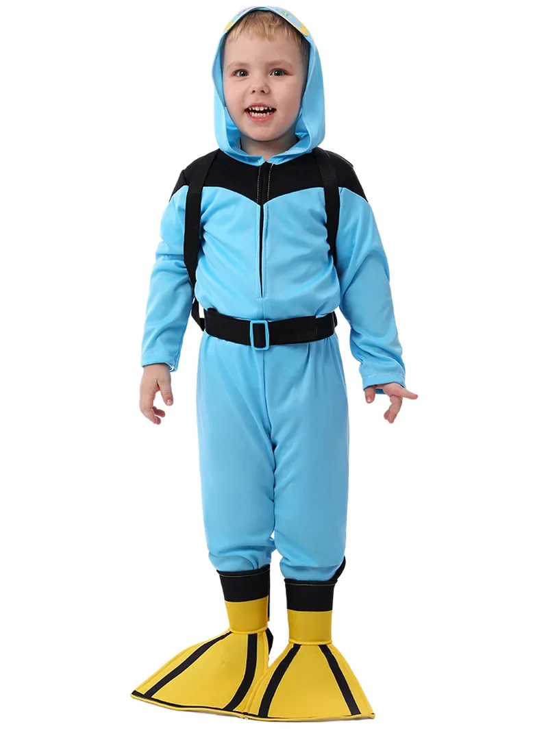 New Kids Diving Costumes Children's Professional Dress Up Set Role Play Outfit Stage Performance Cosplay Halloween Costumes