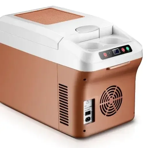 Durable  Home AC220V Car DC12V 12L Car Refrigerator Car Home Dual-use 455X245X295mm Digital Display Adjustable Temperature M