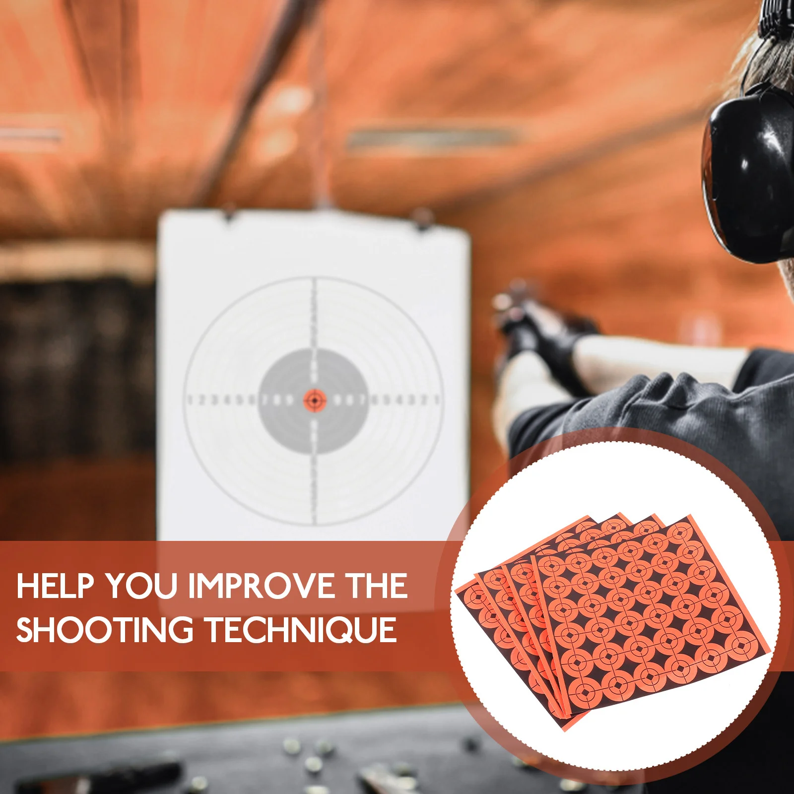 

720pcs Target Paper Labels Stickers For Archery Practice Self-Adhesive Round Pasters Portable Shooting Accessories Decals For